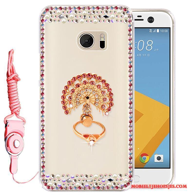 Htc Desire 10 Lifestyle Roze Hoes Met Strass Siliconen Bescherming Hoesje Telefoon Mobiele Telefoon