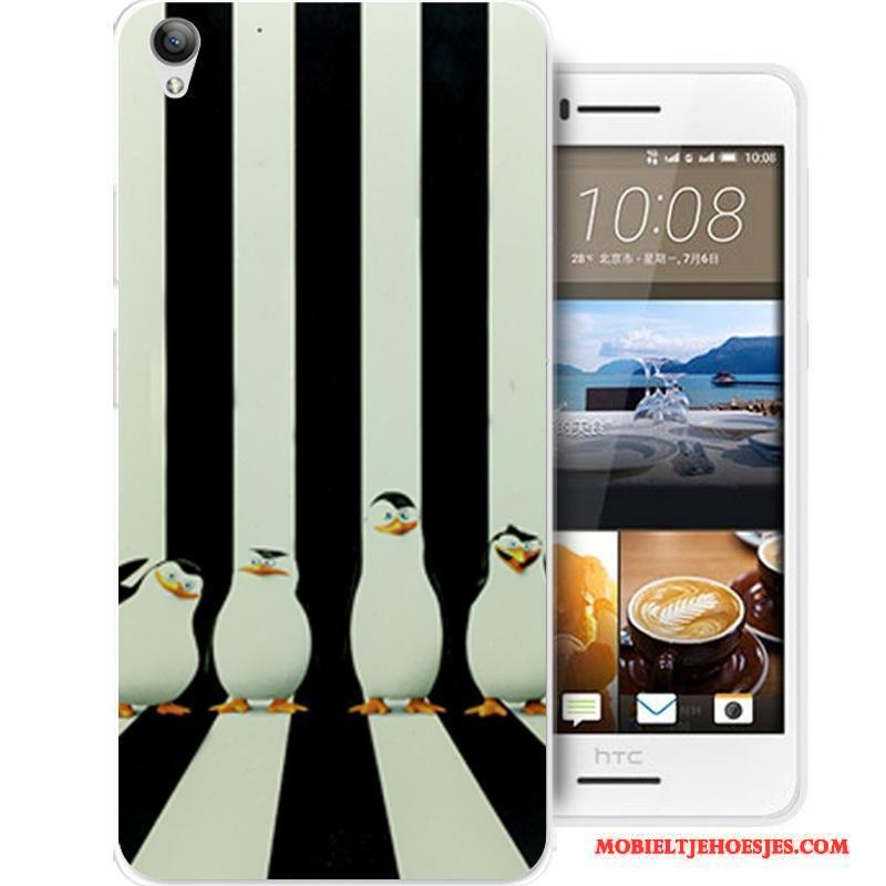 Htc Desire 728 Hoes Anti-fall Lichtblauw Bescherming Zacht Hoesje Spotprent