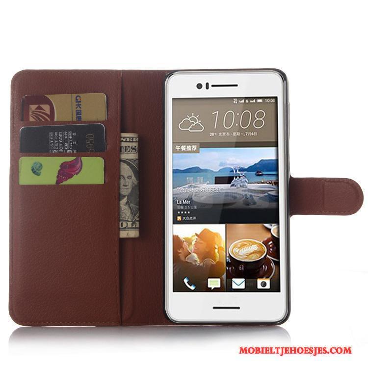 Htc Desire 728 Hoesje Telefoon Folio Leren Etui Bescherming Anti-fall Mobiele Telefoon