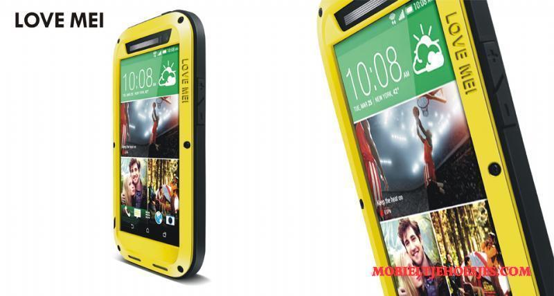 Htc One M8 Hoesje Drie Verdedigingen All Inclusive Anti-fall Hoes Metaal Schrobben Bescherming