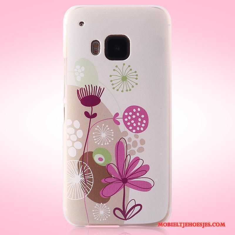 Htc One M9 Bescherming Hoes Mobiele Telefoon Trend Hoesje Telefoon Geschilderd Bloemen