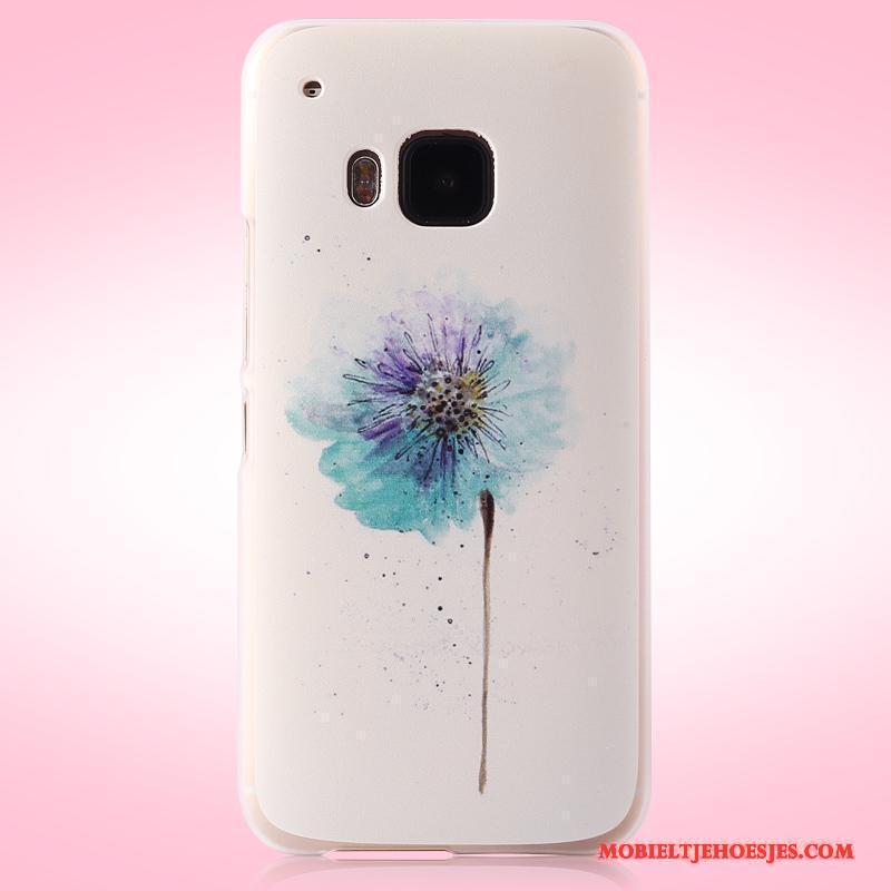 Htc One M9 Bescherming Hoes Mobiele Telefoon Trend Hoesje Telefoon Geschilderd Bloemen