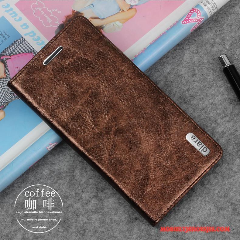 Htc One M9 Hoesje Telefoon Leren Etui Mobiele Telefoon Blauw Bescherming