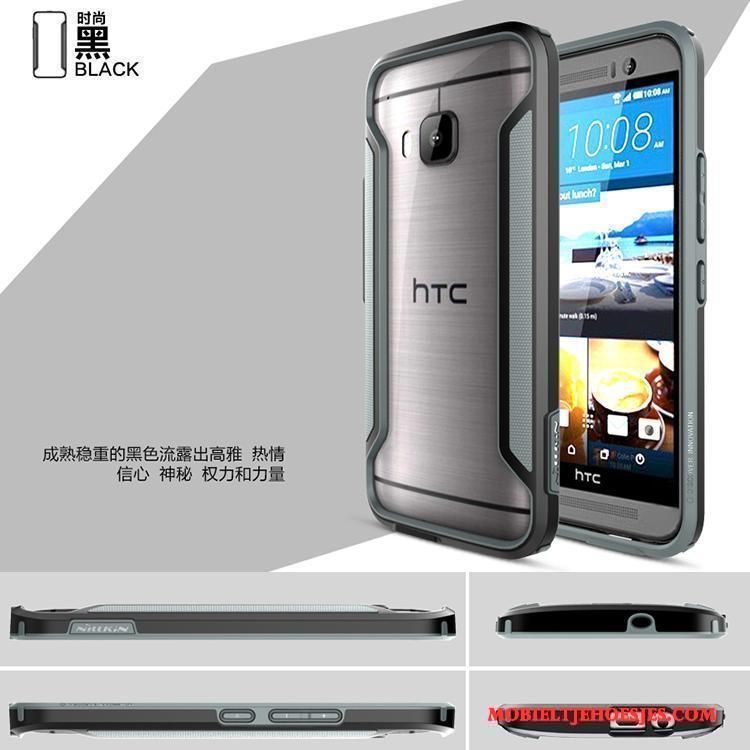 Htc One M9 Mobiele Telefoon Goud Hoesje Telefoon Omlijsting Bescherming Blauw