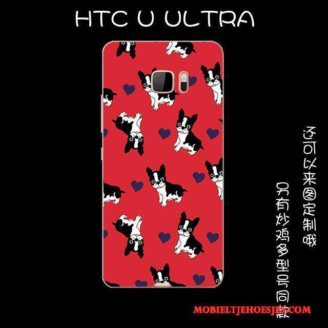 Htc U Ultra Hoesje Zacht Anti-fall Blauw Vintage Mooie Siliconen