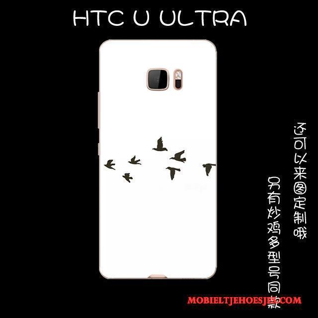 Htc U Ultra Hoesje Zacht Anti-fall Blauw Vintage Mooie Siliconen