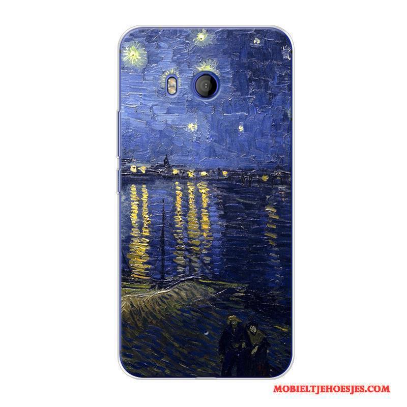 Htc U11 Zacht Original Sterrenhemel Trend Hoesje Telefoon Olieverfschilderij Hoge