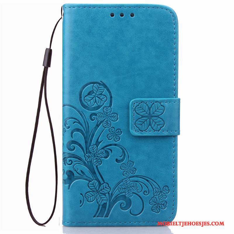 Huawei Ascend G6 Bescherming Leren Etui Hoesje Telefoon Trend Clamshell Anti-fall