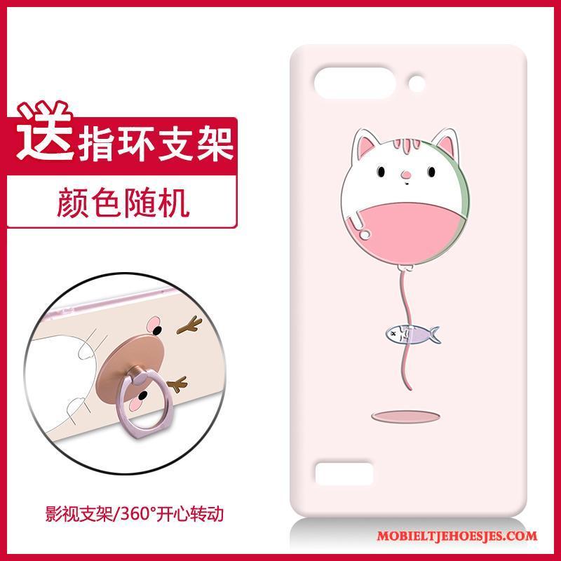 Huawei Ascend G6 Bescherming Roze Hoes Hoesje Telefoon Nieuw Reliëf Hard