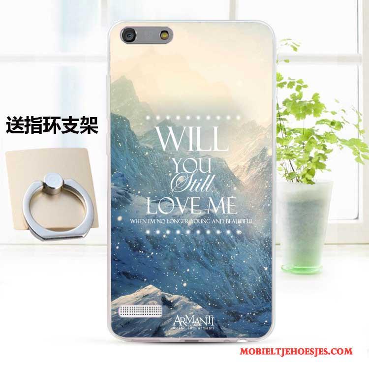 Huawei Ascend G6 Kleur Persoonlijk Anti-fall Zacht Mobiele Telefoon Siliconen Hoesje