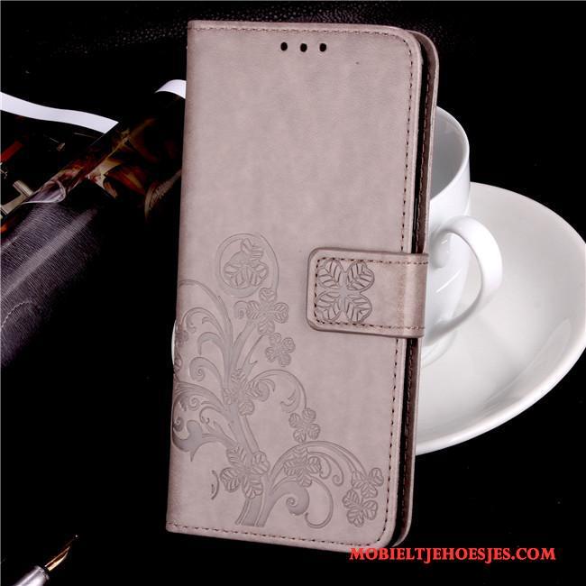 Huawei Ascend G6 Mobiele Telefoon Clamshell Leren Etui Siliconen Hoesje Bescherming Anti-fall