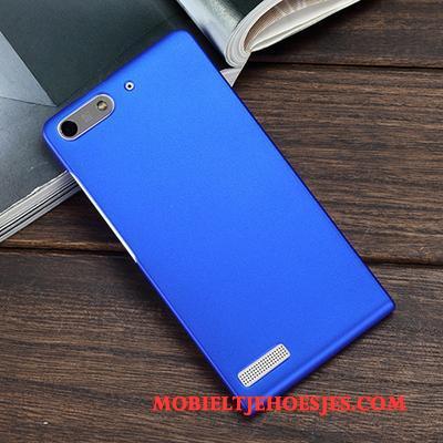 Huawei Ascend G6 Schrobben Hoes Mobiele Telefoon Hoesje Purper Hard Bescherming