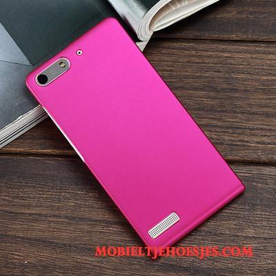 Huawei Ascend G6 Schrobben Hoes Mobiele Telefoon Hoesje Purper Hard Bescherming