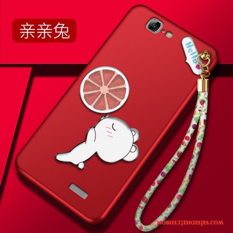 Huawei Ascend G7 Bescherming Hanger Trend Schrobben Hoesje Telefoon Roze Mobiele Telefoon