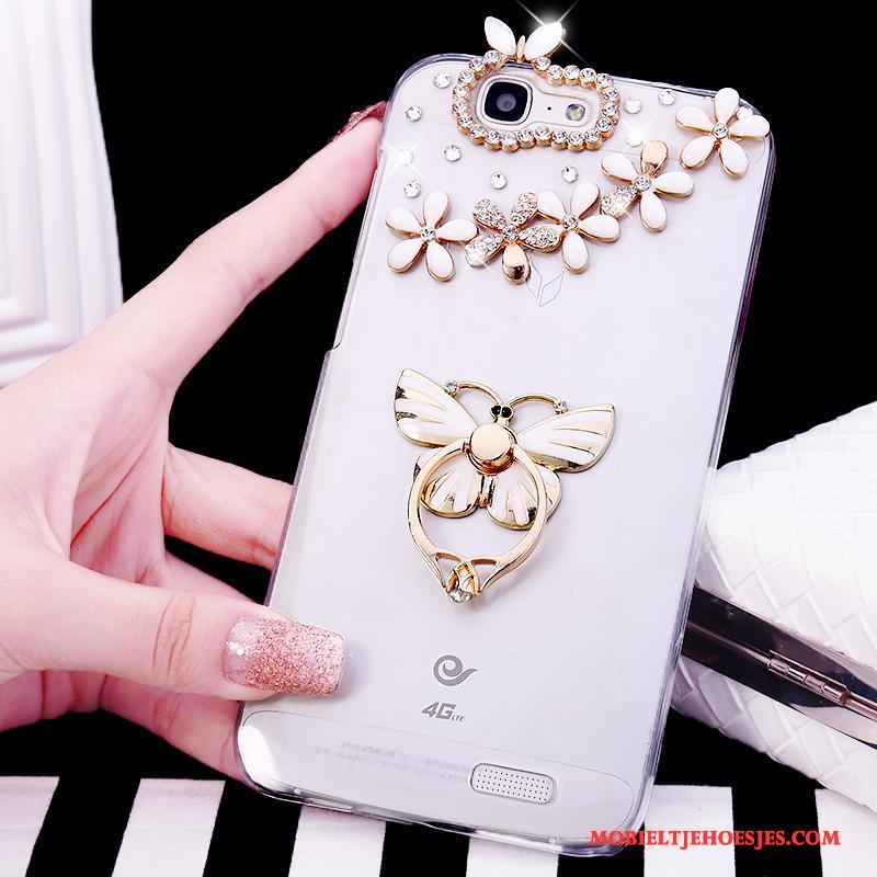 Huawei Ascend G7 Hoesje Telefoon Kleur Bescherming Luxe Met Strass