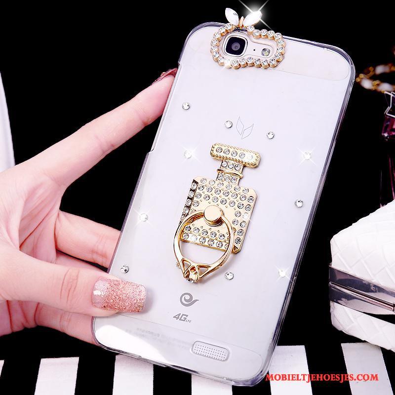 Huawei Ascend G7 Hoesje Telefoon Kleur Bescherming Luxe Met Strass