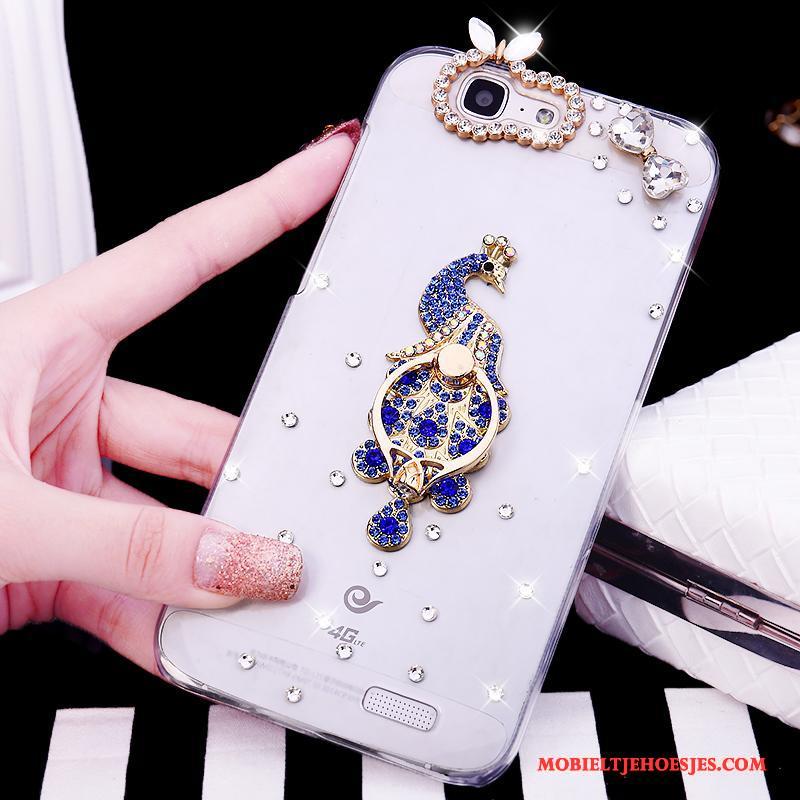 Huawei Ascend G7 Hoesje Telefoon Kleur Bescherming Luxe Met Strass