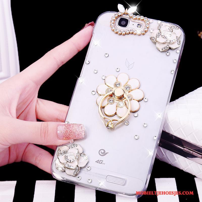 Huawei Ascend G7 Hoesje Telefoon Kleur Bescherming Luxe Met Strass