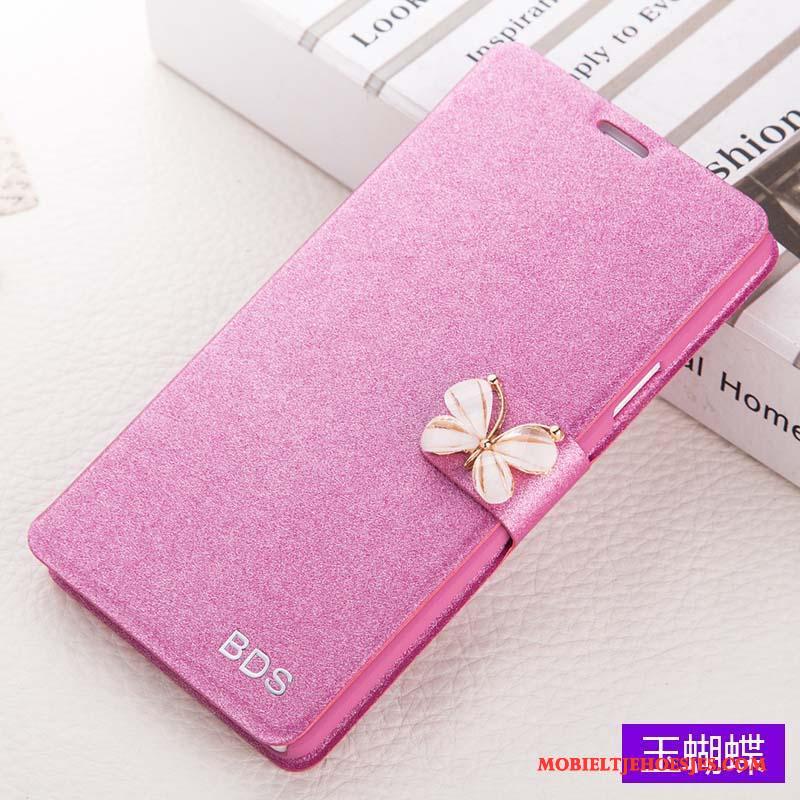 Huawei Ascend G7 Hoesje Telefoon Leren Etui Mobiele Telefoon Bescherming Rood Folio Anti-fall