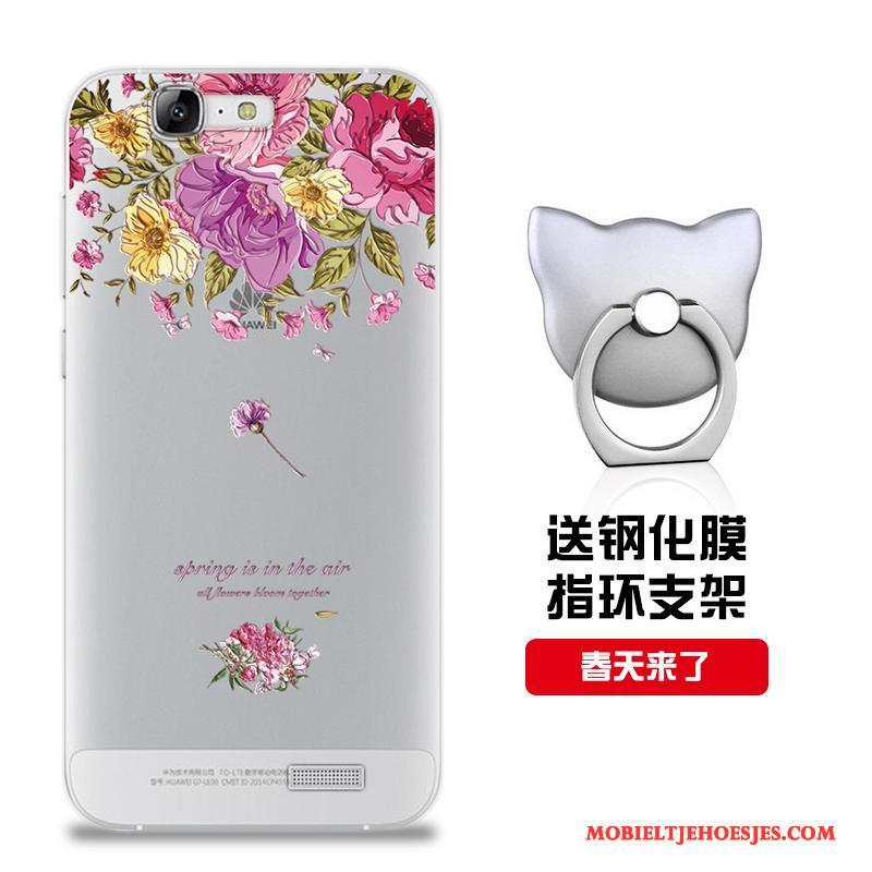 Huawei Ascend G7 Hoesje Telefoon Siliconen Roze Patroon Mobiele Telefoon Bescherming Pas