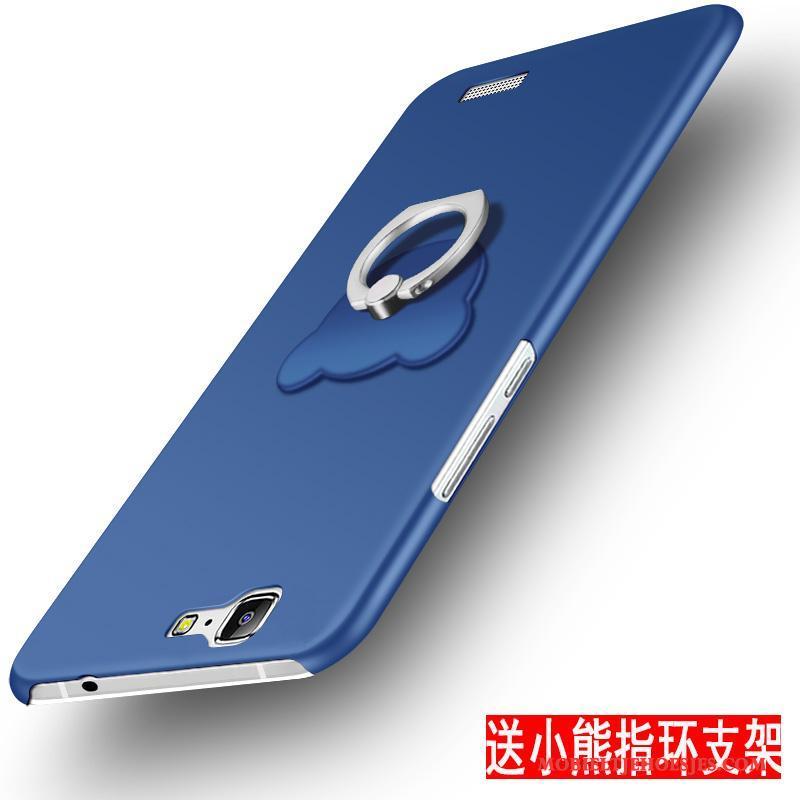 Huawei Ascend G7 Schrobben Siliconen Blauw Hard Hoes Hoesje Telefoon Anti-fall