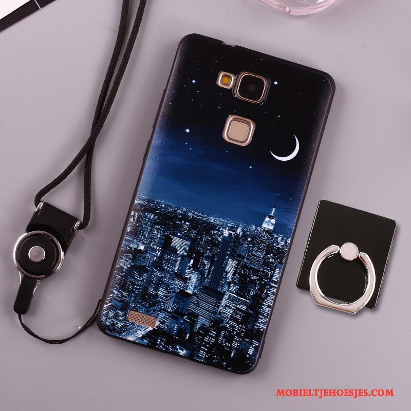 Huawei Ascend Mate 7 Anti-fall Groen Hoesje Telefoon Bescherming Siliconen Zacht