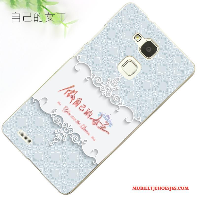 Huawei Ascend Mate 7 Anti-fall Vers Bescherming Hoesje Telefoon Scheppend Trend Blauw