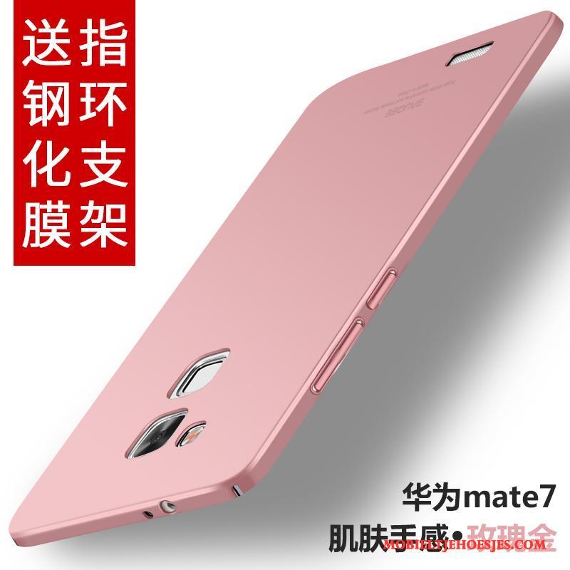 Huawei Ascend Mate 7 Bescherming Hoesje Hard Zwart Anti-fall Kleur Dun