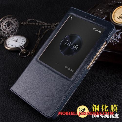 Huawei Ascend Mate 7 Bescherming Leren Etui Hoes Hoesje Telefoon Mobiele Telefoon Clamshell Dun