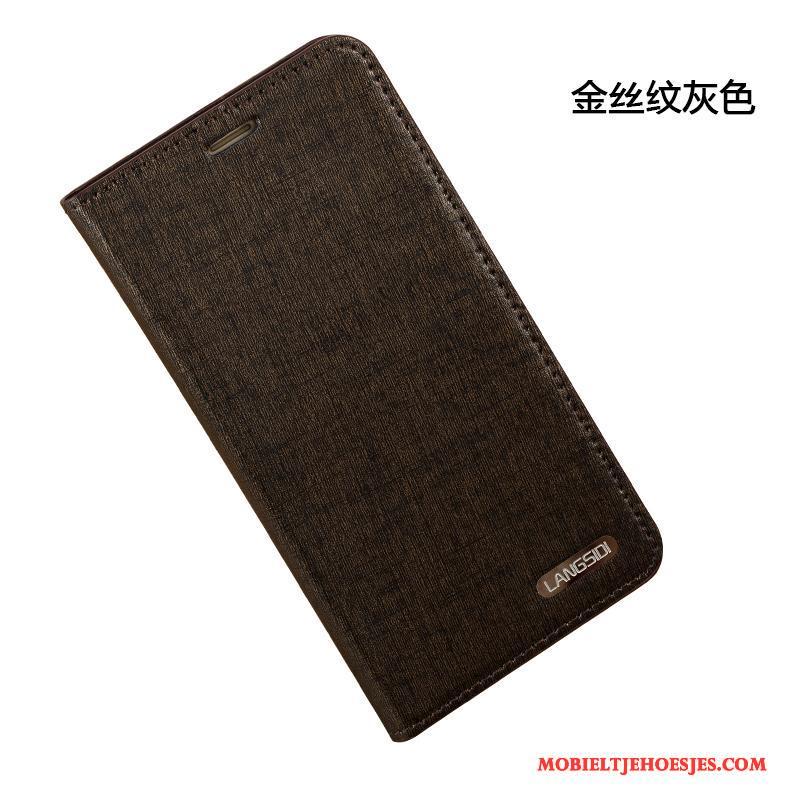 Huawei Ascend Mate 7 Clamshell Bescherming Leren Etui Hoesje Telefoon Mobiele Telefoon Anti-fall Portemonnee