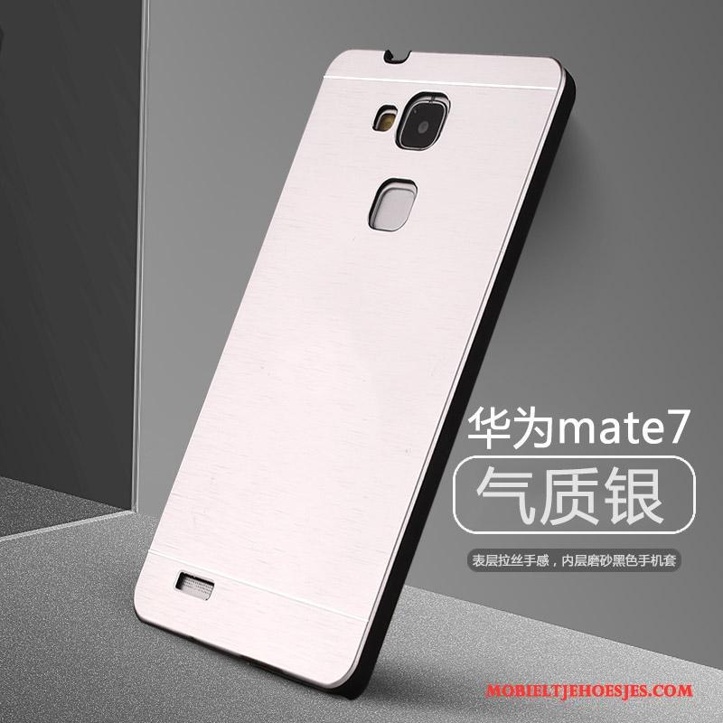 Huawei Ascend Mate 7 Hoesje Metaal Telefoon Goud Persoonlijk Trend Hard