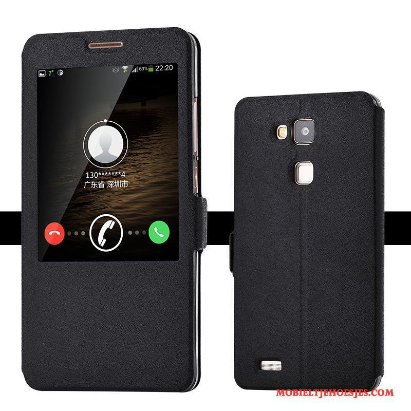 Huawei Ascend Mate 7 Lichtblauw Bescherming Clamshell Hoesje Telefoon Mobiele Telefoon Trend