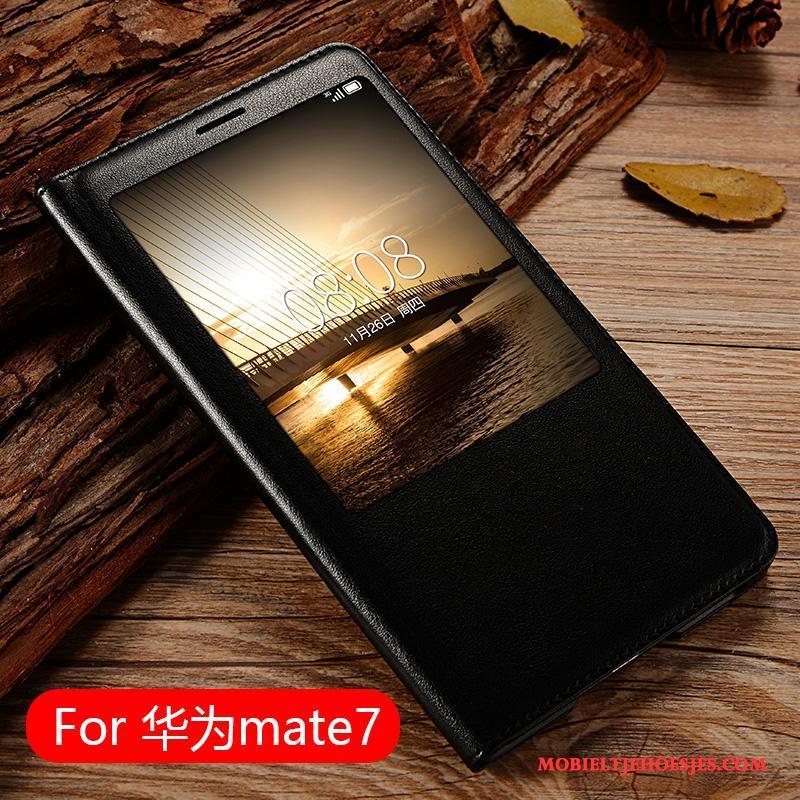 Huawei Ascend Mate 7 Mobiele Telefoon Hoes Hoesje Telefoon Trend Clamshell Bescherming Leren Etui