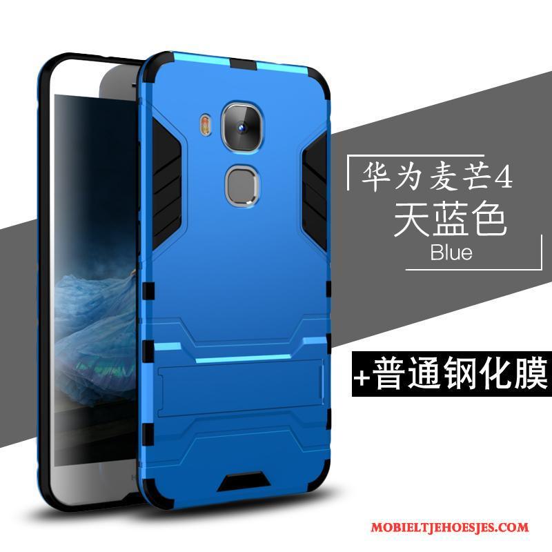 Huawei G7 Plus All Inclusive Hoes Siliconen Trend Goud Hoesje Telefoon Hard