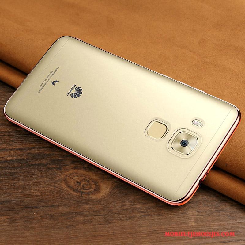 Huawei G7 Plus All Inclusive Zacht Hoesje Telefoon Siliconen Rood Bescherming Anti-fall