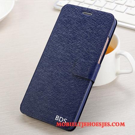 Huawei G7 Plus Anti-fall Hoes Rood Bescherming Leren Etui Hoesje Telefoon Folio