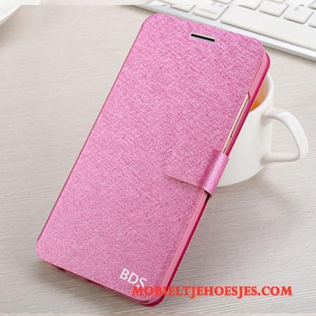 Huawei G7 Plus Anti-fall Hoes Rood Bescherming Leren Etui Hoesje Telefoon Folio