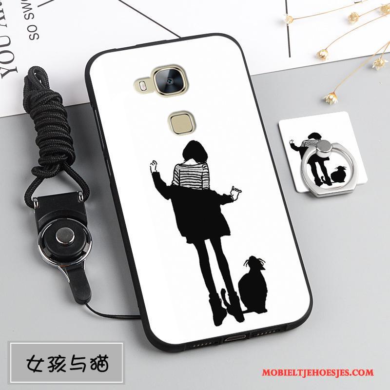 Huawei G7 Plus Bescherming Hoesje Telefoon Anti-fall Hanger Siliconen Zacht
