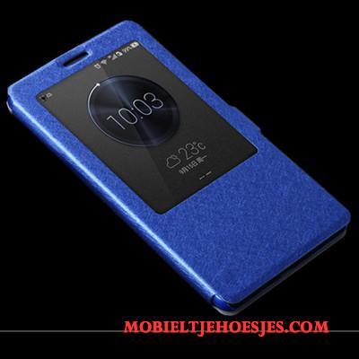 Huawei G7 Plus Goud Mobiele Telefoon Hoes Leren Etui Hoesje Telefoon Bescherming Folio