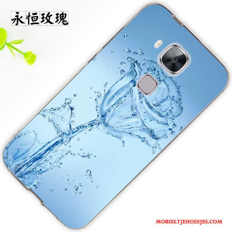 Huawei G7 Plus Hanger Hoesje Telefoon Anti-fall Bescherming Siliconen Trend Lichtblauw