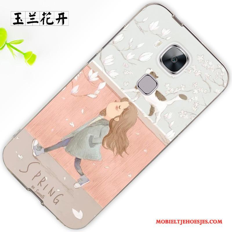 Huawei G7 Plus Hanger Hoesje Telefoon Anti-fall Bescherming Siliconen Trend Lichtblauw