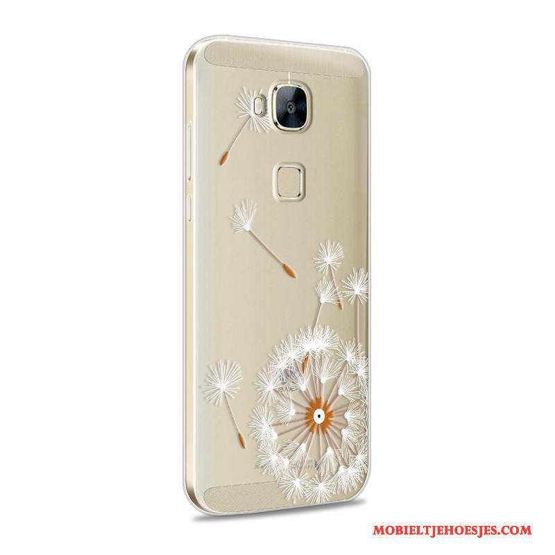 Huawei G7 Plus Hoes Bescherming Siliconen Zacht Mobiele Telefoon Hoesje Telefoon Roze