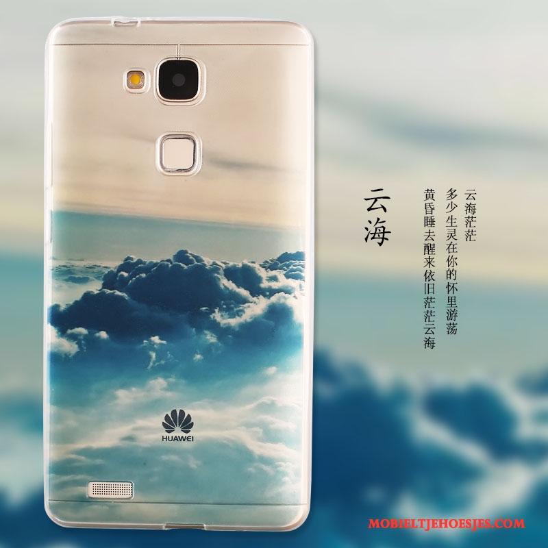 Huawei G7 Plus Hoesje Bescherming Anti-fall Zacht Telefoon Siliconen Groen