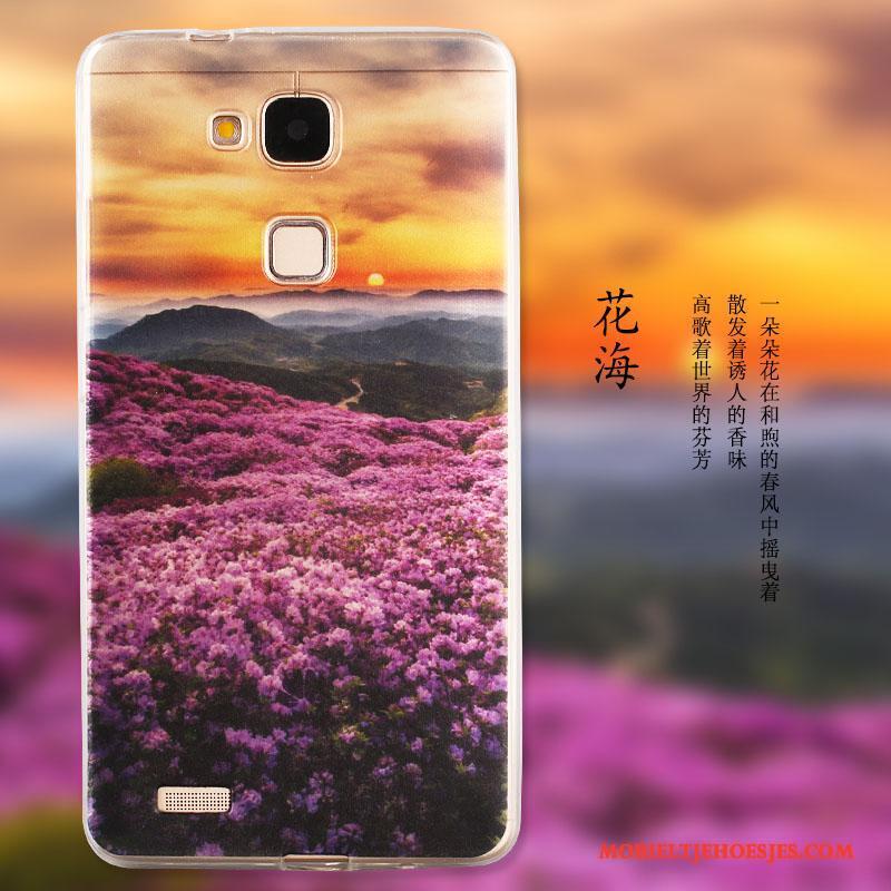 Huawei G7 Plus Hoesje Bescherming Anti-fall Zacht Telefoon Siliconen Groen