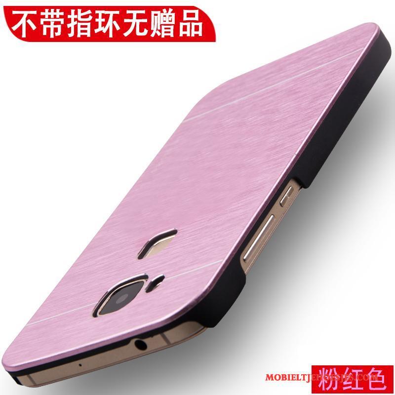 Huawei G7 Plus Hoesje Telefoon Roze Bescherming Anti-fall Schrobben Metaal Hard