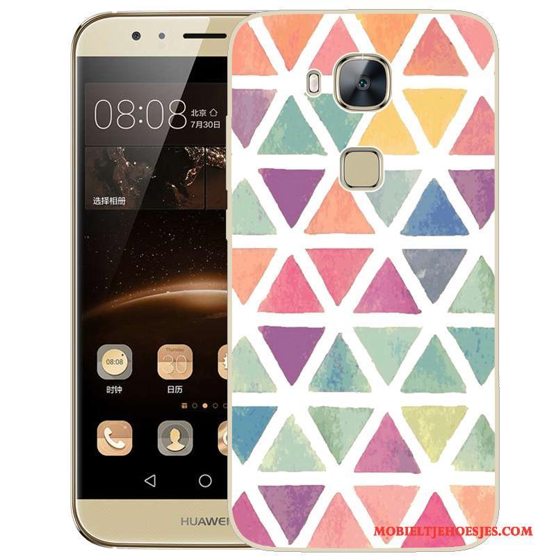 Huawei G7 Plus Siliconen Roze Hoesje Telefoon Spotprent Mobiele Telefoon Geschilderd Bescherming