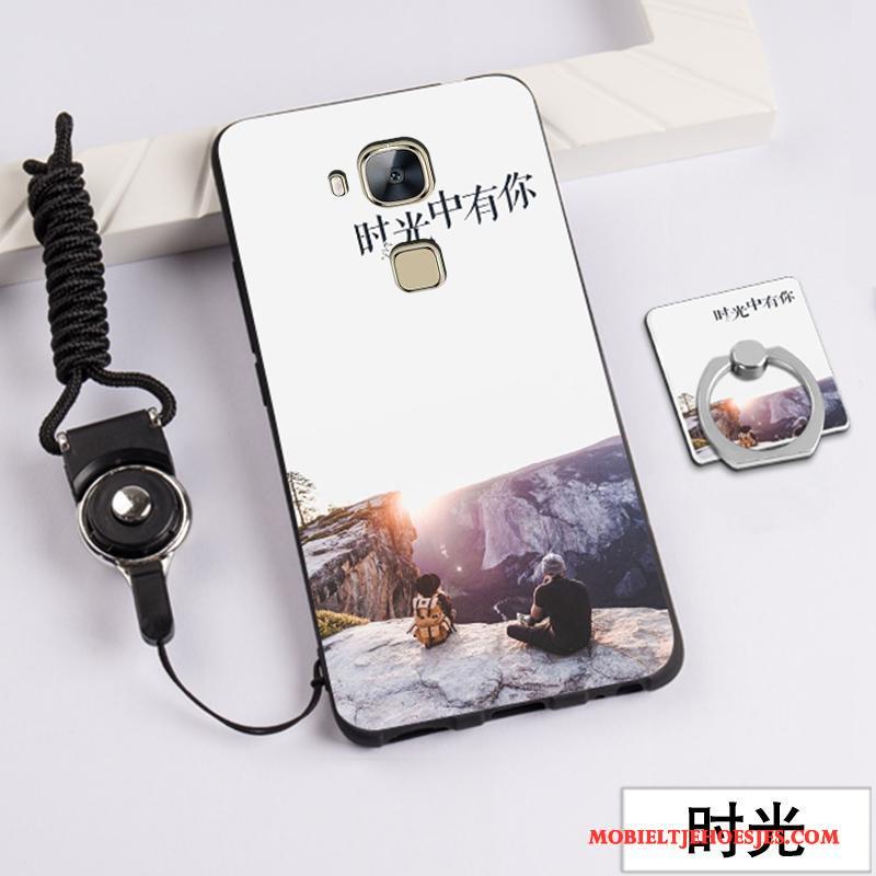 Huawei G7 Plus Trend Zacht Hoesje Telefoon Roze Anti-fall Siliconen Bescherming