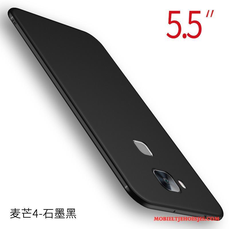 Huawei G7 Plus Zacht Hoesje Telefoon Siliconen All Inclusive Bescherming Rood Anti-fall