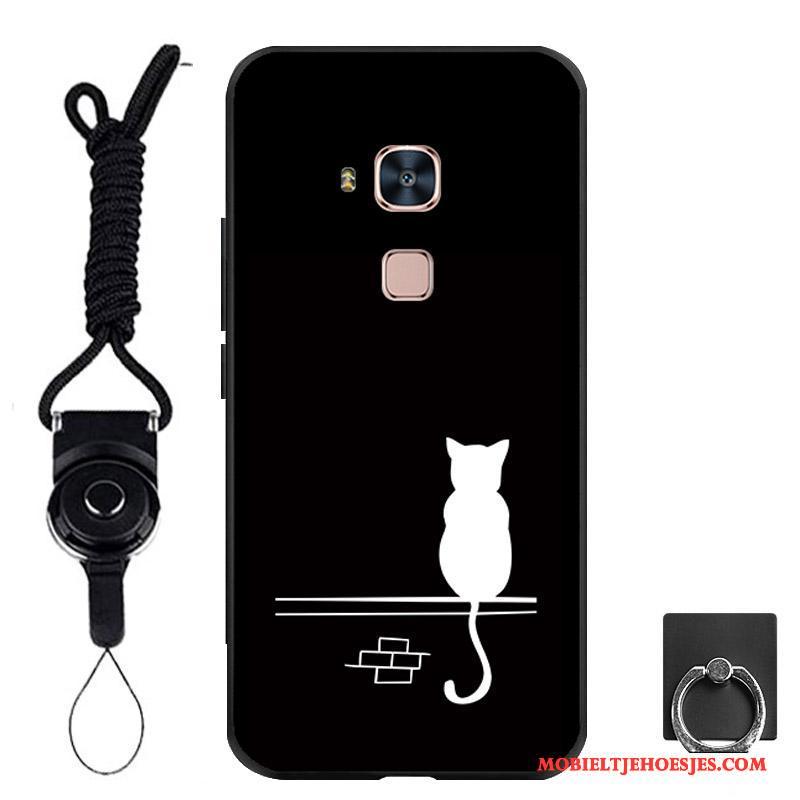 Huawei G7 Plus Zacht Hoesje Telefoon Wit Trend Hanger Bescherming