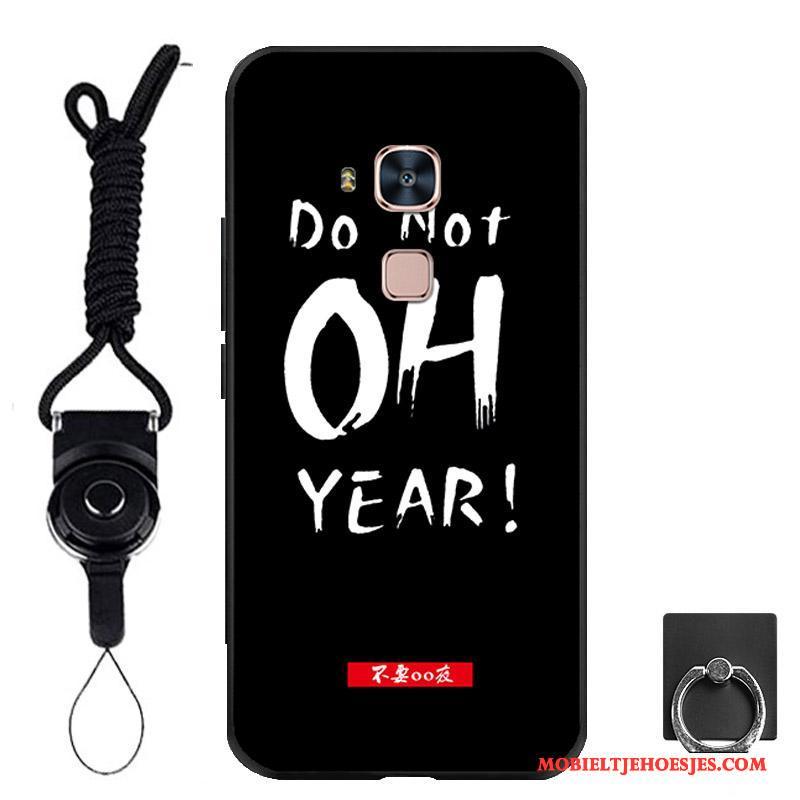 Huawei G7 Plus Zacht Hoesje Telefoon Wit Trend Hanger Bescherming